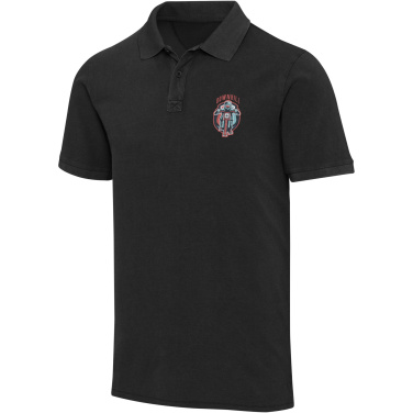 Logotrade firminės dovanos nuotrauka: Kalgario 200 g/m2 skalbti vyriški polo marškinėliai
