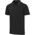 Kalgario 200 g/m2 skalbti vyriški polo marškinėliai, Juoda