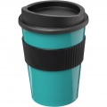 Americano® Medio 300 ml glāze ar rokturi, Aqua blue / Solid black