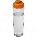 H2O Active® Tempo 700 ml sporta pudele ar pārslēdzamu vāku, Caurspīdīgs / oranžs