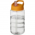 H2O Active® Bop 500 ml sporta pudele ar vāku, Caurspīdīgs / oranžs