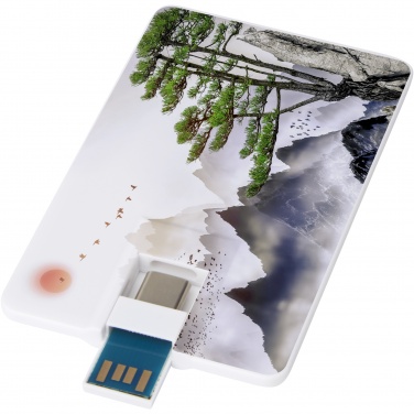 Logotrade Ideja dāvanas foto: Duo plāns 32 GB USB disks ar Type-C un USB-A 3.0