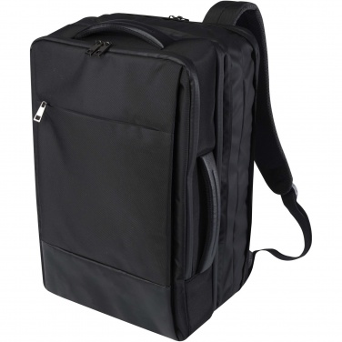 Logotrade dāvanas foto: Expedition Pro 17 collu GRS pārstrādāta paplašināma klēpjdatora mugursoma 35L