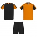 Juve unisex sporta komplekts, Oranžs / vienkrāsains melns