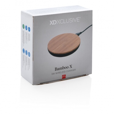 Logotrade ziemassvētku dāvanas foto: Bamboo X 5W bezvadu lādētājs