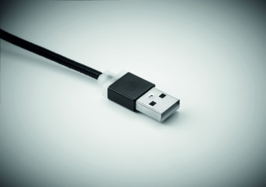 Logotrade biznesa dāvanas foto: atslēgu piekariņš ar USB tipa C kabeli