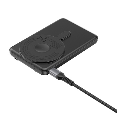 Logotrade korporatīvās dāvanas foto: Urban Vitamin Redwood 5in1 5000mah 20W PD magnētiskā jaudas banka