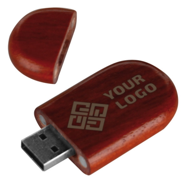 Logotrade korporatīvās dāvanas foto: Koka USB zibatmiņa