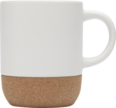 Logotrade Ideja dāvanas foto: Billie 300 ml keramikas sublimācijas krūze ar korķa detaļām