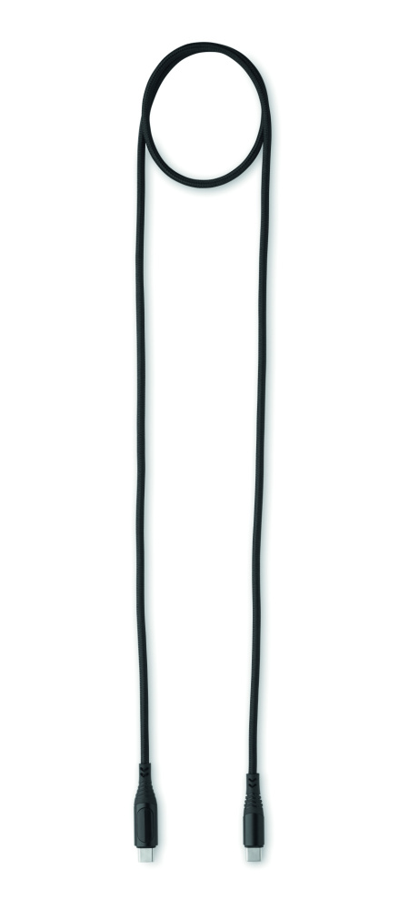 Logotrade korporatīvās dāvanas foto: 100 W C tipa uzlādes kabelis