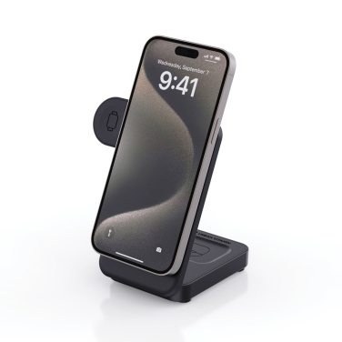 Logotrade Ideja dāvanas foto: Urban Vitamin Arcadia RCS plastmasas 15W 3in1 magnētiskais lādētājs