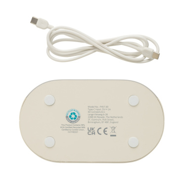 Logotrade Ideja dāvanas foto: LumaRise RCS pārstrādātas plastmasas modinātājpulkstenis ar baltu troksni