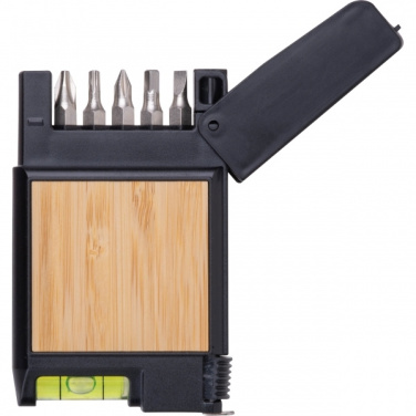 Logotrade biznesa dāvanas foto: 3 metru mērlente ar līmeņrādi HALIFAX