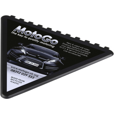 Logotrade dāvanas foto: Ledus trīsstūrveida pārstrādātas plastmasas ledus skrāpis