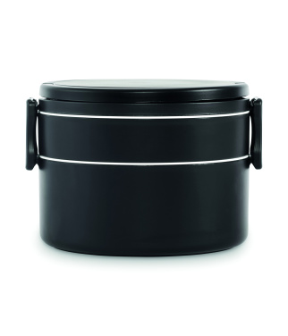 Logotrade biznesa dāvanas foto: Divstāvu pusdienu kaste no PP 950 ml