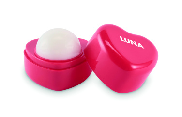 Logotrade Ideja dāvanas foto: Sirds formas vegāns lūpu balzams