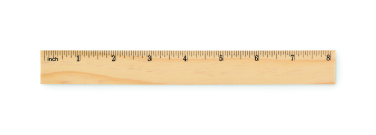 Logotrade korporatīvās dāvanas foto: Koka lineāls 20 cm