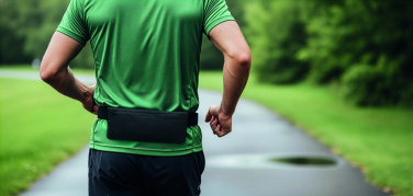 Logotrade logo dāvanas foto: Sporta jostas soma 600D RPET