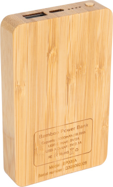 Logotrade korporatīvās dāvanas foto: 5000 mAh barošanas bloks ar izgaismotu logotipu