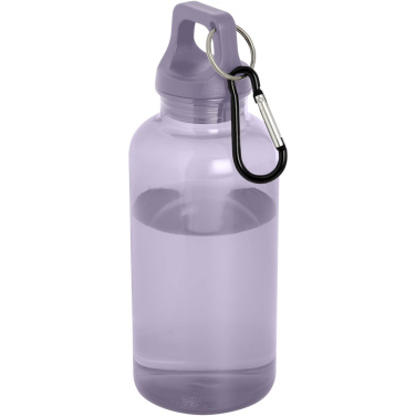 Logotrade ziemassvētku dāvanas foto: Oregon 400 ml RCS sertificēta pārstrādāta plastmasas ūdens pudele ar karabīni