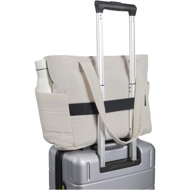 Logotrade ziemassvētku dāvanas foto: Puffer 15,6" GRS pārstrādāta klēpjdatora iepirkumu soma 18L