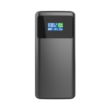 Logotrade dāvanas foto: Quantum RCS īpaši ātra PD45W 10.000mAh pārnēsājamā baterija ar ekrānu