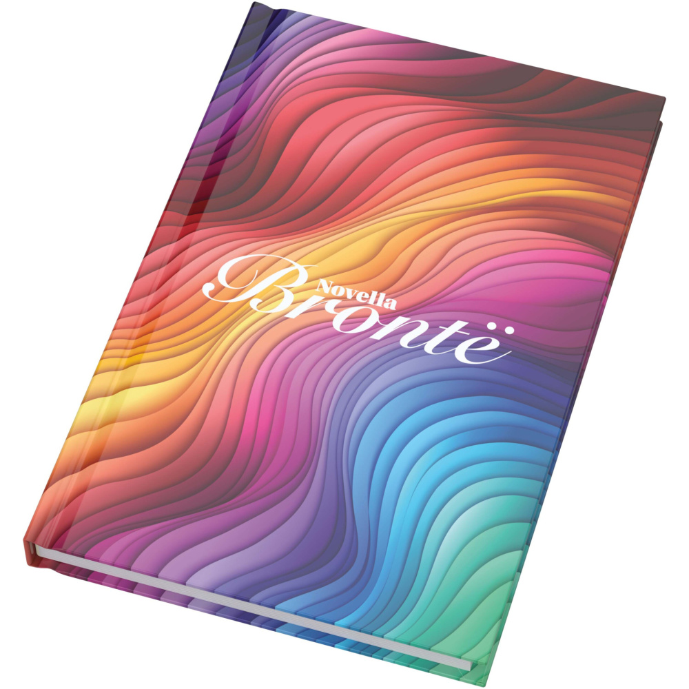 Logotrade dāvanas foto: Novella Brontë A5 piezīmju grāmatiņa ar glancētu cieto vāku
