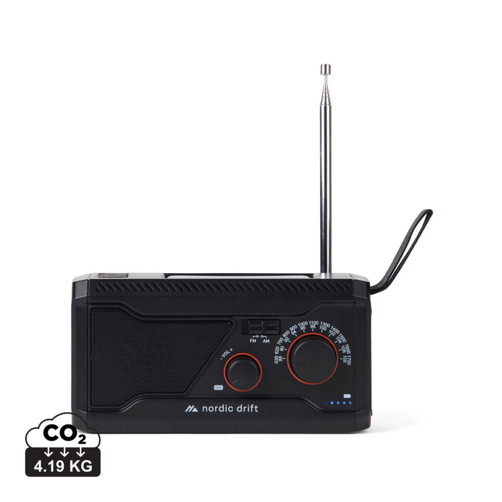 Logotrade ziemassvētku dāvanas foto: Nordic Drift Titan IPX4 daudzfunkcionālais radio 4000mah