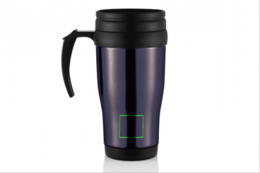 Лого трейд pекламные подарки фото: Stainless steel mug, purple blue