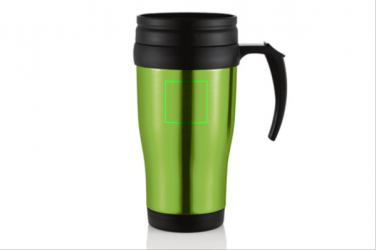 Лого трейд pекламные подарки фото: Stainless steel mug, green