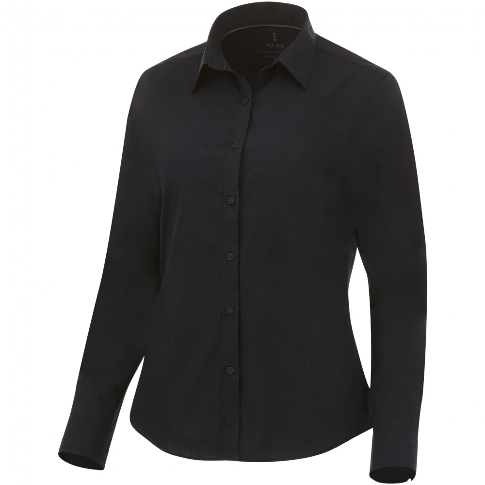 Логотрейд pекламные подарки картинка: Hamell ladies shirt, черный, XS