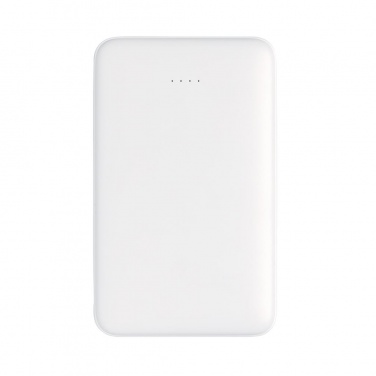 Лого трейд pекламные продукты фото: Reklaamtoode: 5.000 mAh Pocket Powerbank with integrated cables, white