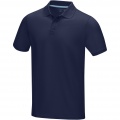 Graphite short sleeve men’s organic polo, Военно-морской