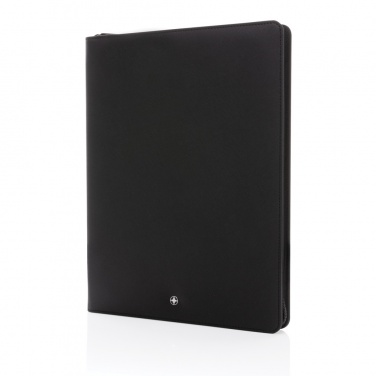 Логотрейд pекламные cувениры картинка: Портфель Swiss Peak Heritage RCS rPU A4 с застежкой-молнией