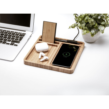 Логотрейд pекламные подарки картинка: Зарядное устройство Bamboo Organizer