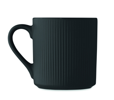 Лого трейд бизнес-подарки фото: Ribbed ceramic mug mat 340 ml