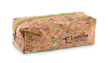 Логотрейд pекламные продукты картинка: Coloured cork pencil case