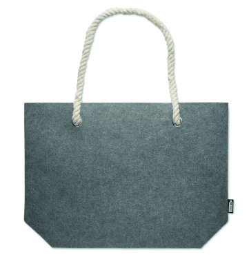 Логотрейд pекламные подарки картинка: RPET felt beach bag