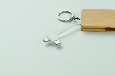 Лого трейд бизнес-подарки фото: Key ring charging cable