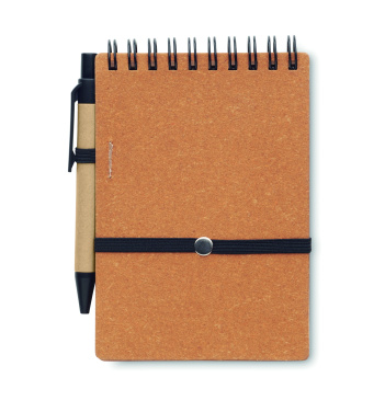 Логотрейд pекламные cувениры картинка: Recycled notebook with ball pen