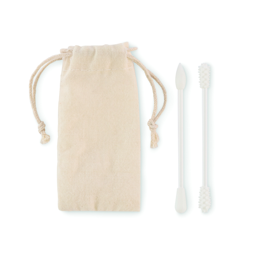 Лого трейд pекламные cувениры фото: Reusable swabs set