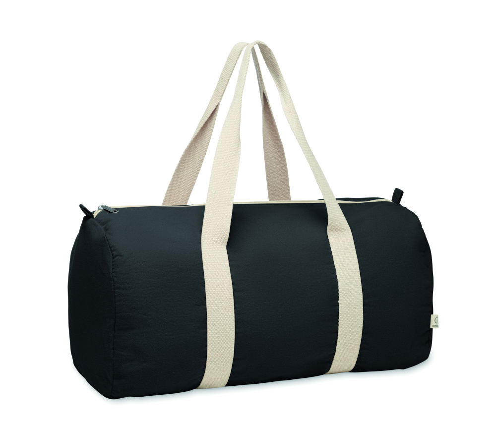 Логотрейд pекламные cувениры картинка: Recycled cotton sports bag