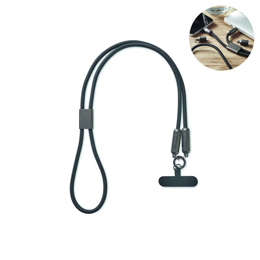 Лого трейд pекламные подарки фото: 60W phone holder lanyard cable