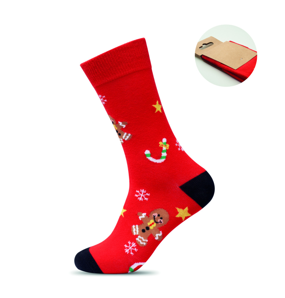 Логотрейд pекламные cувениры картинка: Pair of Christmas socks M
