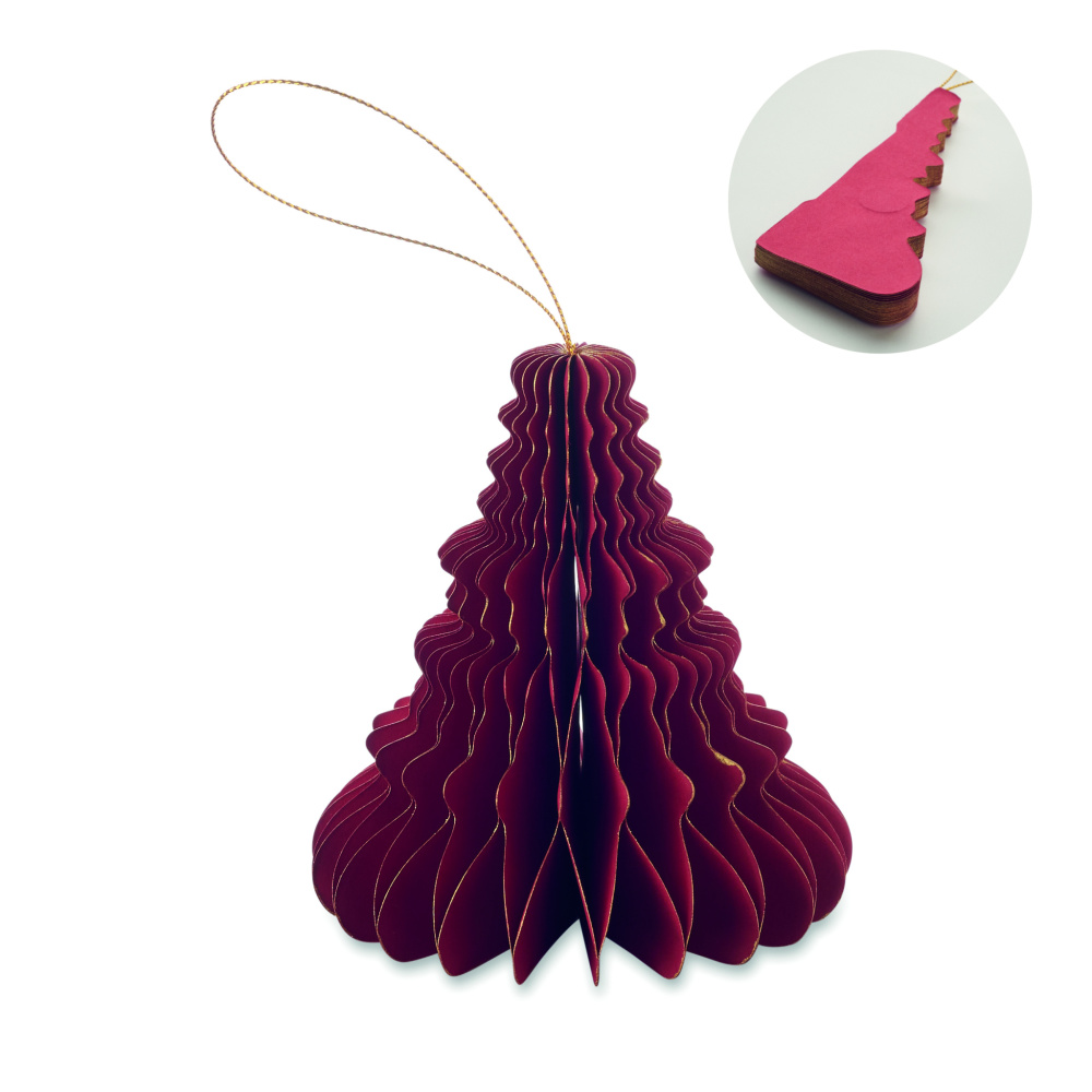 Лого трейд бизнес-подарки фото: Christmas paper tree hanger