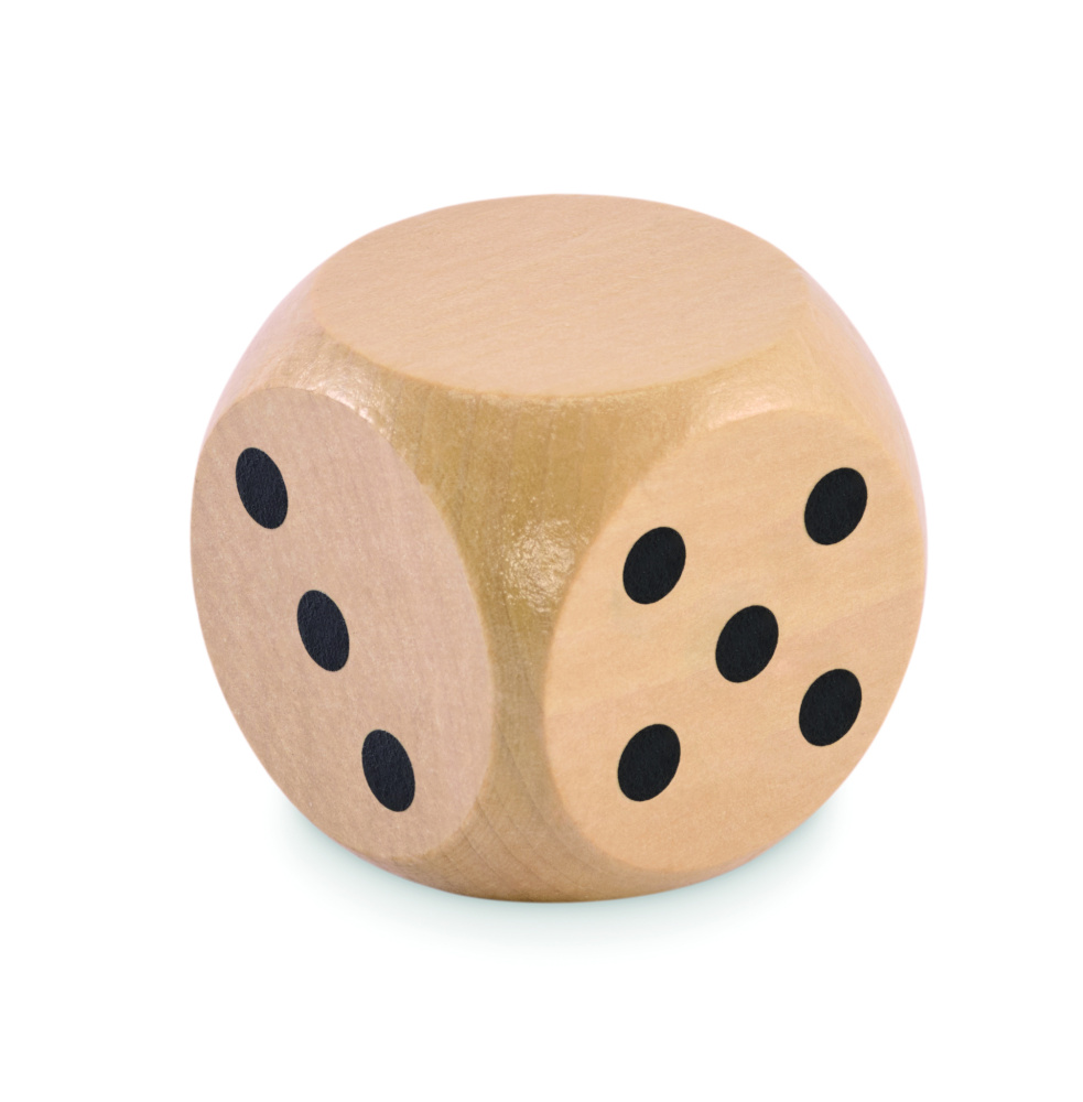 Лого трейд pекламные cувениры фото: Schima wooden dice 5cm dia