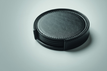 Лого трейд pекламные продукты фото: Set of 4 PU coasters