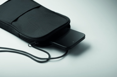 Логотрейд pекламные подарки картинка: RPET cross body travel pouch