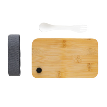 Лого трейд бизнес-подарки фото: Ланч-бокс RCS RPP с бамбуковой крышкой