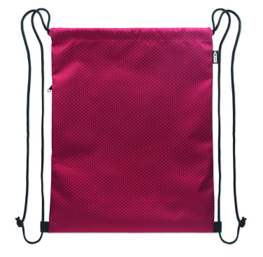 Логотрейд pекламные подарки картинка: Drawstring bag in 420D RPET